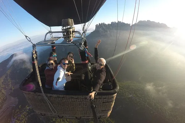 Barcelona Hot Air Balloon Ride Over Montserrat w/Champagne