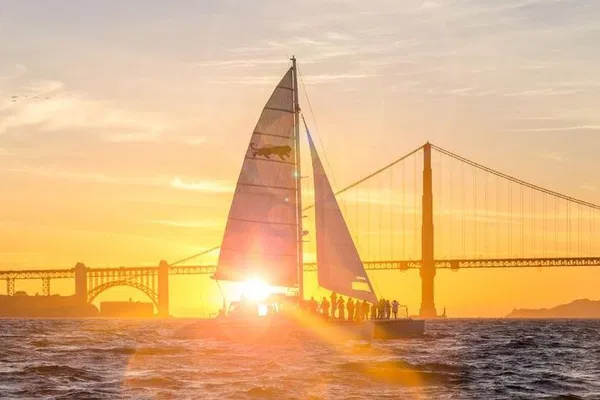 Sunset Spectacle: San Francisco Bay Catamaran Cruise