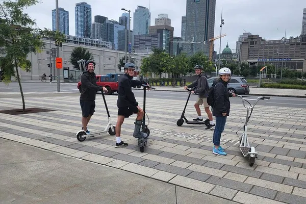 Old Montreal E-Scooter Tour with Local Comedian