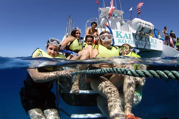 Oahu Dolphin & Snorkel Cruise: Hawaiian Buffet!