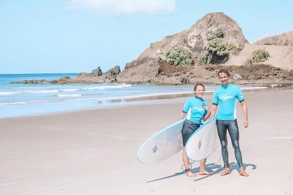 Catch a Wave: 2-Hour Surf Lesson at Te Arai Beach