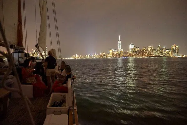 NYC Skyline Night Sail: Romantic Harbor Lights & Liberty Views