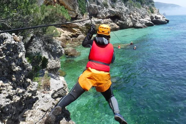 Arrábida Coasteering: Cliff Jumps & Sea Caves!
