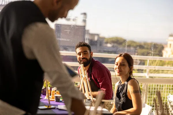 Rome's Wine and Canvas Club: Paint, Sip, and City Views!