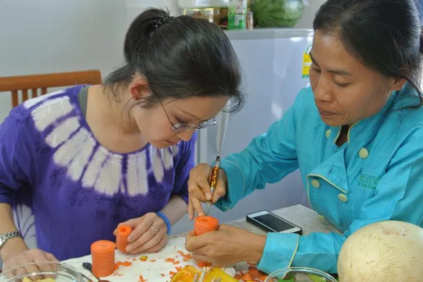 Thai Fruit Carving Class: Bangkok's Edible Art!
