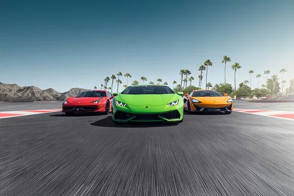 Vegas Exotic Car Thrill: Drive Supercars on a Racetrack!